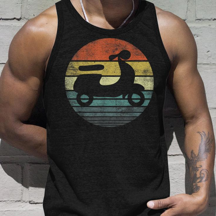 Scooter Driver Gifts Funny Retro Classic Motorbike Moped Unisex Tank Top Gifts for Him