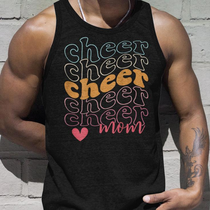 Smile Cheer Mom Retro Cheerleading Mom Game Day Cheer Unisex Tank Top Gifts for Him