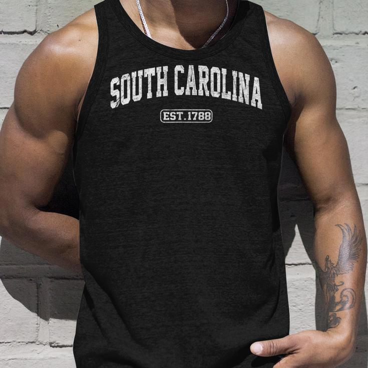 South Carolina Vintage State Athletic Style Unisex Tank Top Gifts for Him