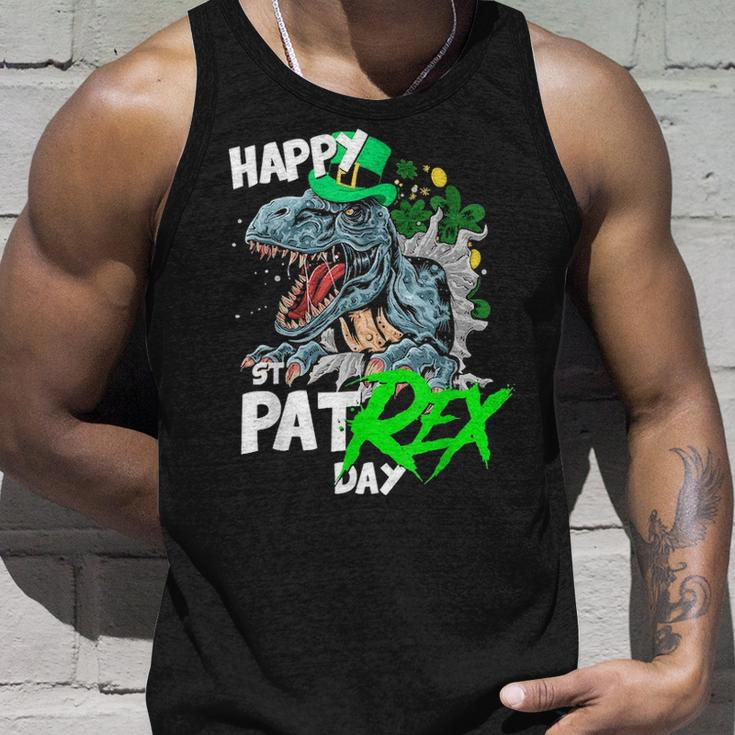 St Patricks DayRex Happy Pat Rex Day Dinosaur Gift V2 Unisex Tank Top Gifts for Him