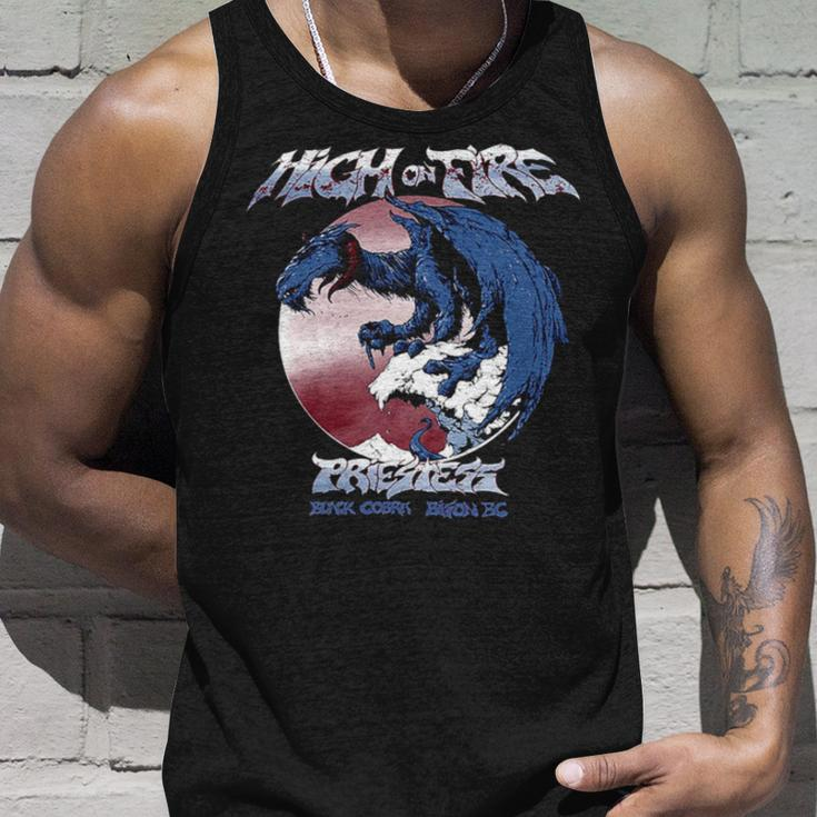 Store High On Fire Unisex Tank Top Gifts for Him