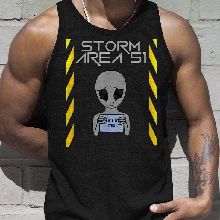 Storm Squad Area 51 Cute Sweet Funny Alien Help Me Adorable Unisex Tank Top Gifts for Him