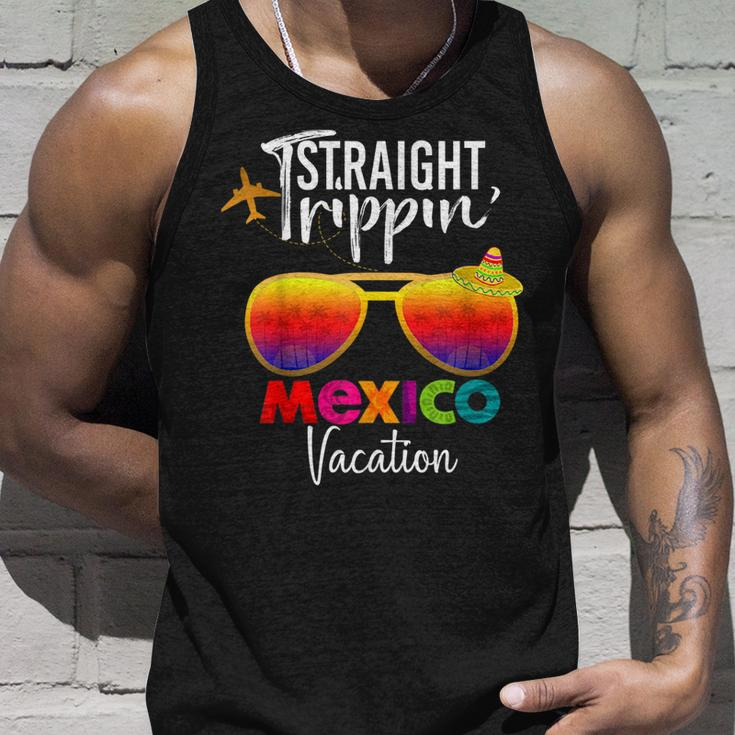 Straight Trippin Mexico Travel Trip Vacation Group Matching Unisex Tank Top Gifts for Him
