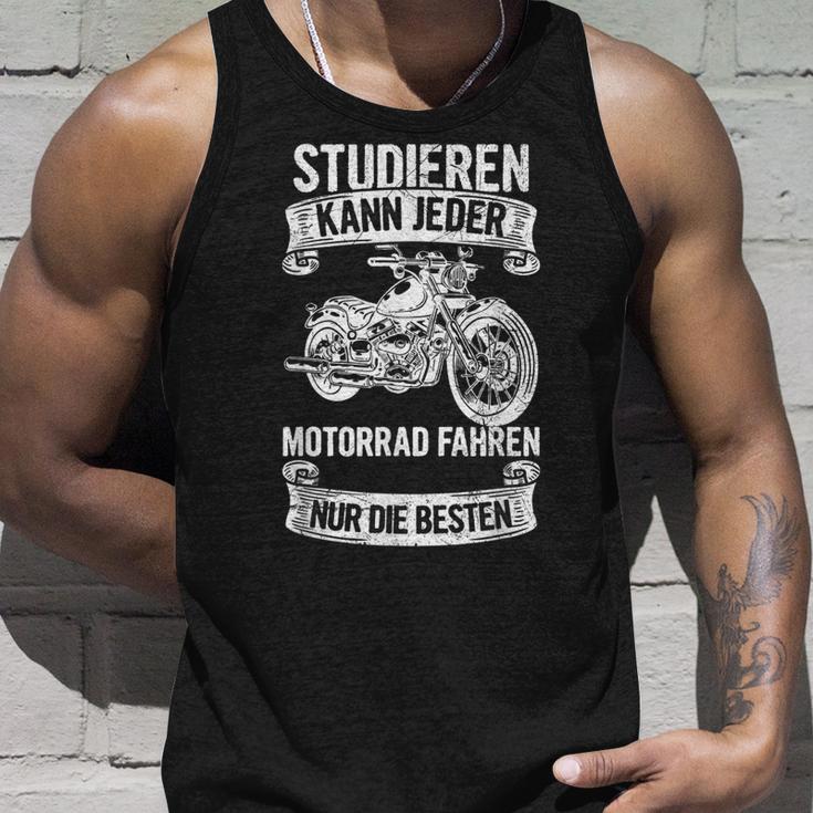 Studieren Kann Jeder Motorrad Fahren Nur Die Besten Biker Tank Top Geschenke für Ihn