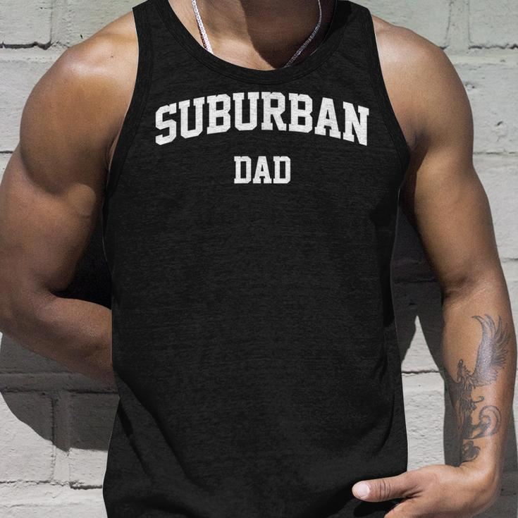 Suburban Dad Athletic Arch College University Alumni Unisex Tank Top Gifts for Him