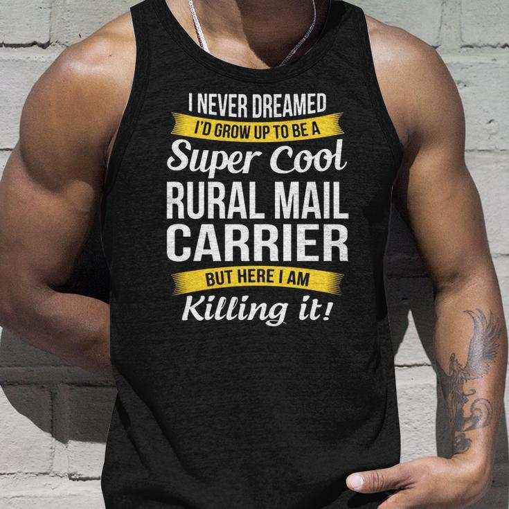 Super Cool Rural Mail Carrier T-Shirt Funny Gift Men Women Tank Top Graphic Print Unisex Gifts for Him