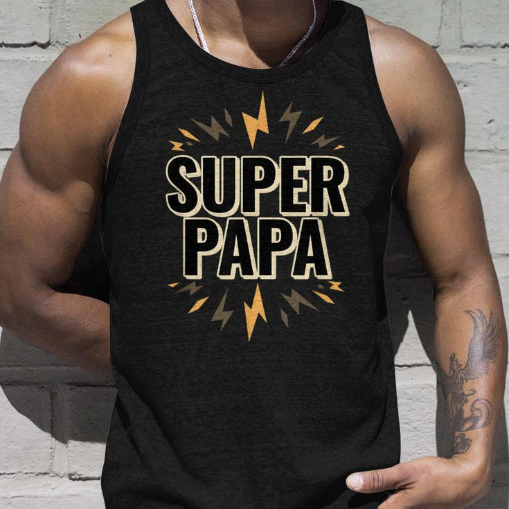 Super Papa Superheld Unisex TankTop, Lustiges Herren Geburtstagsgeschenk Geschenke für Ihn