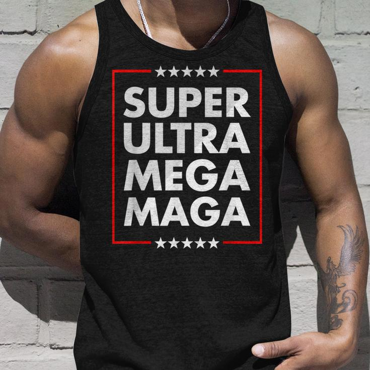 Super Ultra Mega Maga Trump Liberal Supporter Republican Unisex Tank Top Gifts for Him