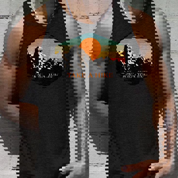 Take A Hike Retro Vintage Outdoor Hiking Unisex Tank Top Gifts for Him
