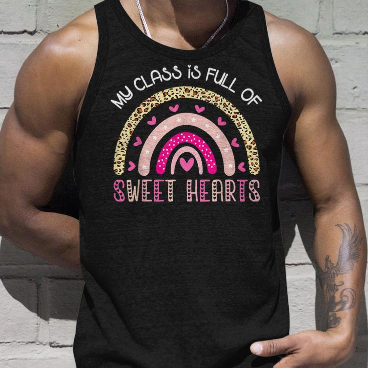 Teacher Valentines Day - My Class Is Full Of Sweethearts Unisex Tank Top Gifts for Him