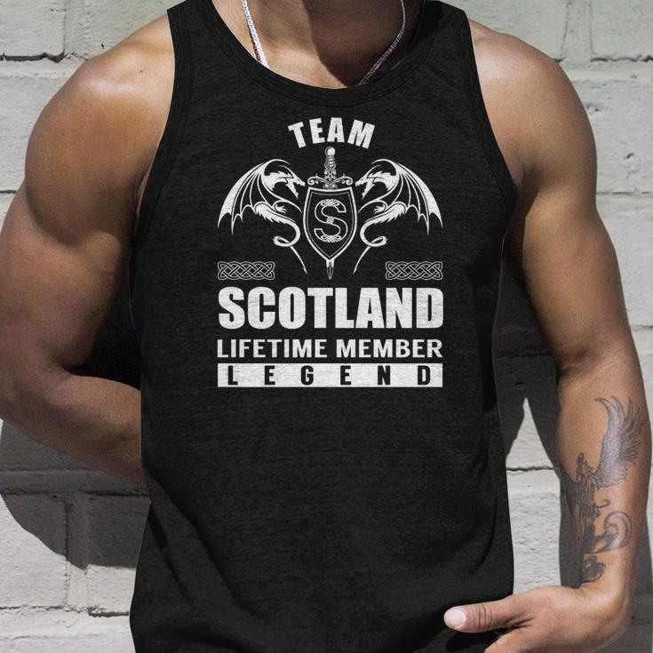 Team Scotland Lifetime Member Legend Unisex Tank Top Gifts for Him