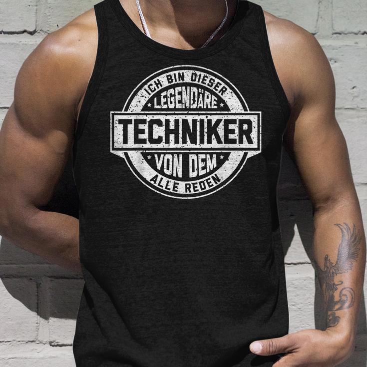 Techniker Legende Witziger Vintage Spruch Tank Top Geschenke für Ihn