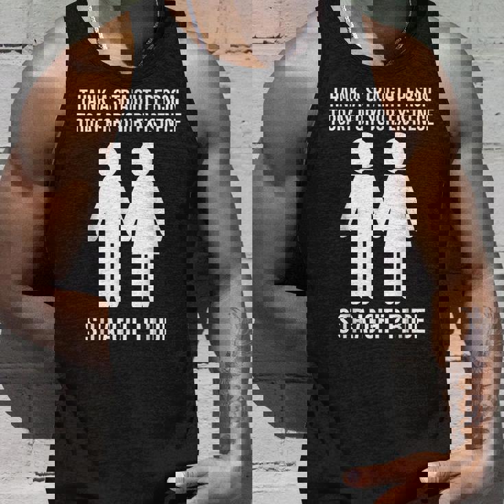 Thank A Straight Person Today For Your Existence Straight Unisex Tank Top Gifts for Him