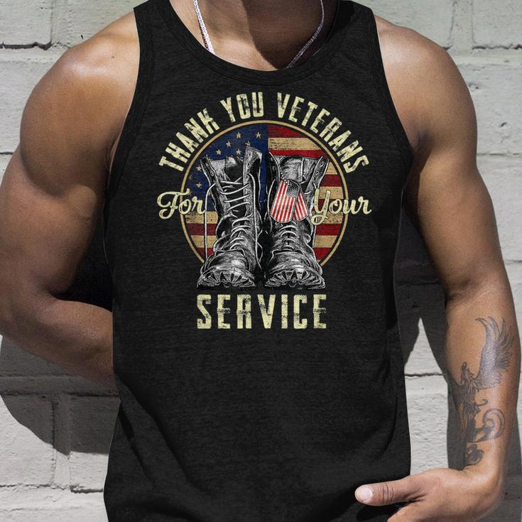 Thank You Veterans For Your Service Veterans Day Vintage Unisex Tank Top Gifts for Him