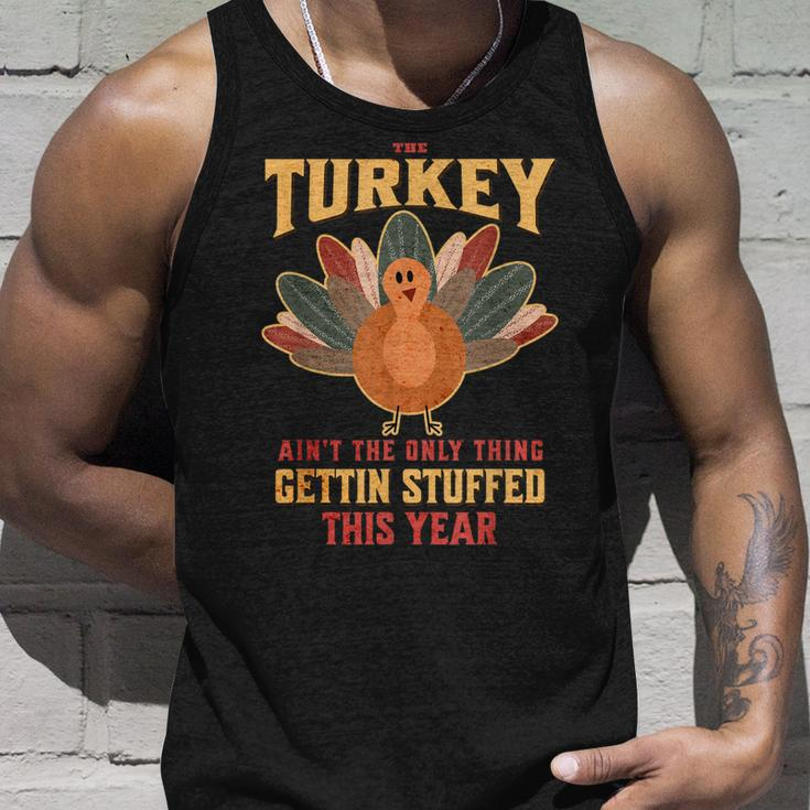 Thanksgiving Turkey Funny Turkey Day Stuffed Unisex Tank Top Gifts for Him