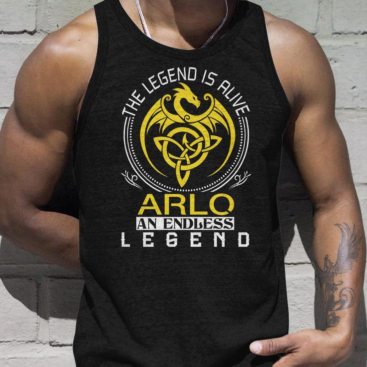 The Legend Is Alive Arlo Family Name Unisex Tank Top Gifts for Him