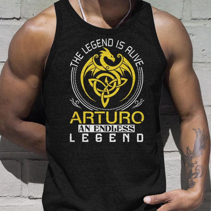 The Legend Is Alive Arturo Family Name Unisex Tank Top Gifts for Him