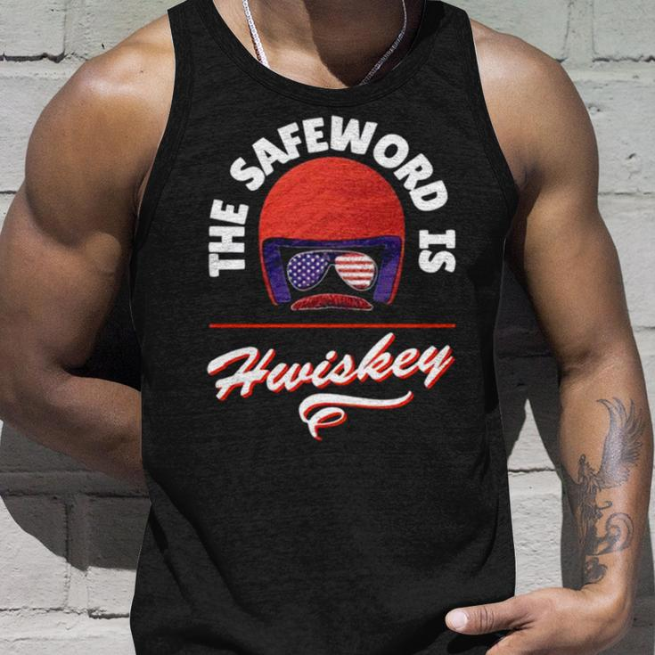 The Safeword Is Whiskey Unisex Tank Top Gifts for Him