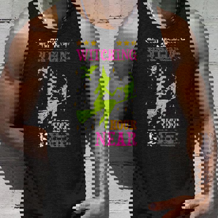 The Witching Hour Is Near Distressed Unisex Tank Top Gifts for Him