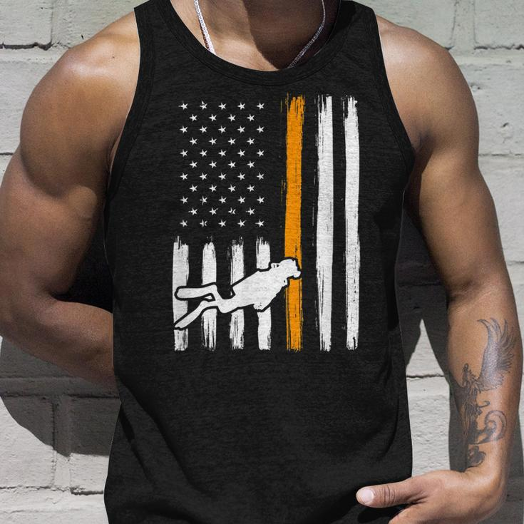 Thin Orange Line Coast Guard Search And Rescue Diver Unisex Tank Top Gifts for Him