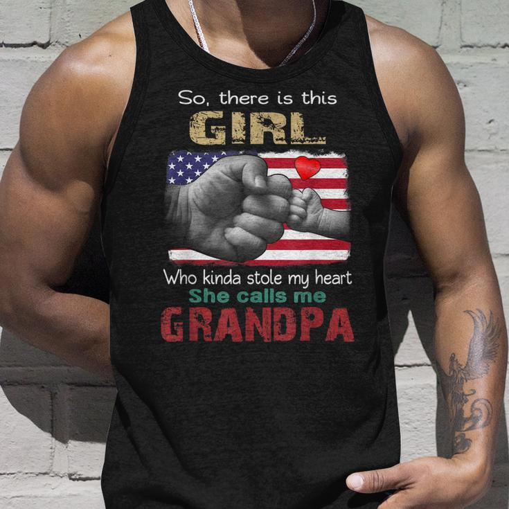 This Girl Who Kinda Stole My Heart She Calls Me Grandpa Unisex Tank Top Gifts for Him