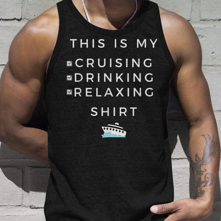 This Is My Cruising Drinking - For Cruise Vacation Unisex Tank Top Gifts for Him