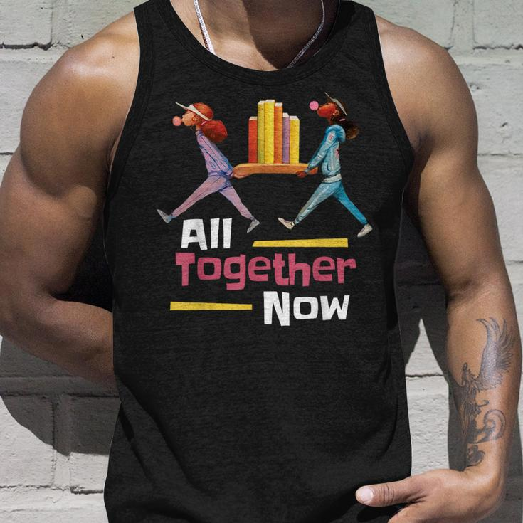 All Together Now Summer Reading Program 2023 Librarian Books Tank Top Gifts for Him