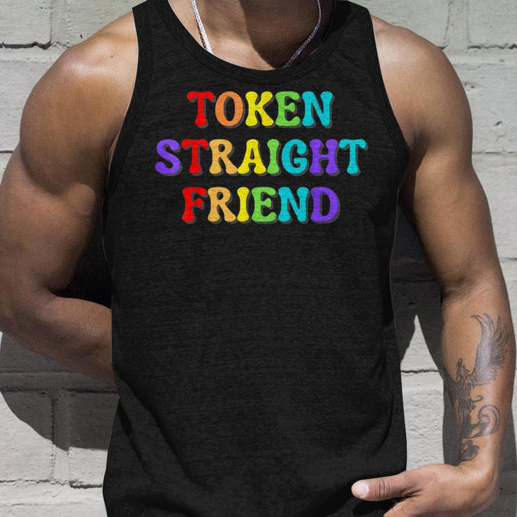 Token Straight Friend Gay Pride Lgbtq Pride Month 2023 Unisex Tank Top Gifts for Him