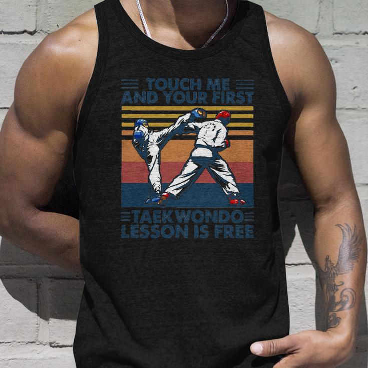 Touch Me And Your First Taekwondo Lesson Is Free V2 Men Women Tank Top Graphic Print Unisex Gifts for Him