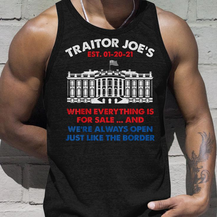 Traitor Joes Est 01 20 21 Funny Anti Biden Unisex Tank Top Gifts for Him
