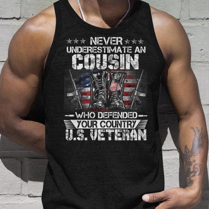 Us Veteran Cousin Veterans Day Us Patriot Patriotic Unisex Tank Top Gifts for Him