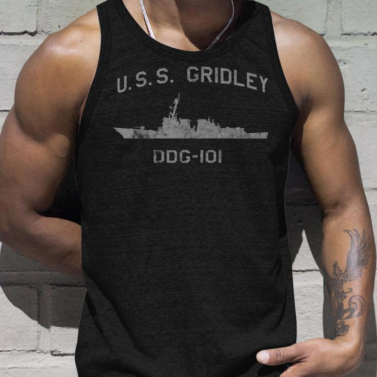 Uss Gridley Ddg-101 Destroyer Ship Waterline Unisex Tank Top Gifts for Him
