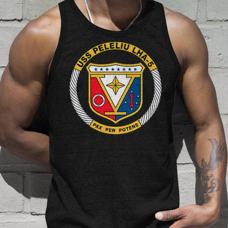 Uss Peleliu Lha-5 Navy Assault Ship Military Veteran Patch Unisex Tank Top Gifts for Him