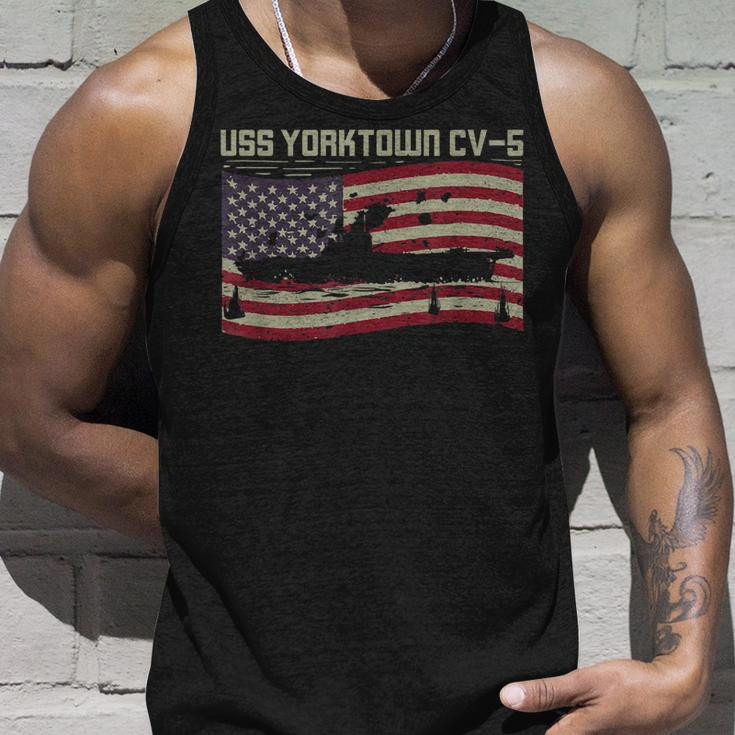 Uss Yorktown Cv-5 Gift For A Us Military Veteran Unisex Tank Top Gifts for Him