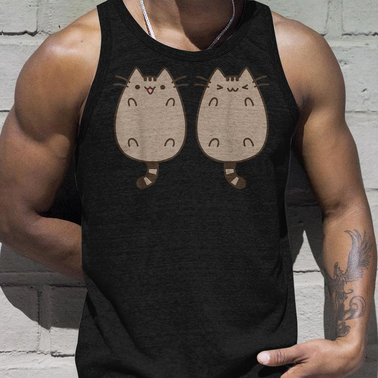 Valentines Day Couples Cat Kitty Kitten Cat Lover Funny Unisex Tank Top Gifts for Him