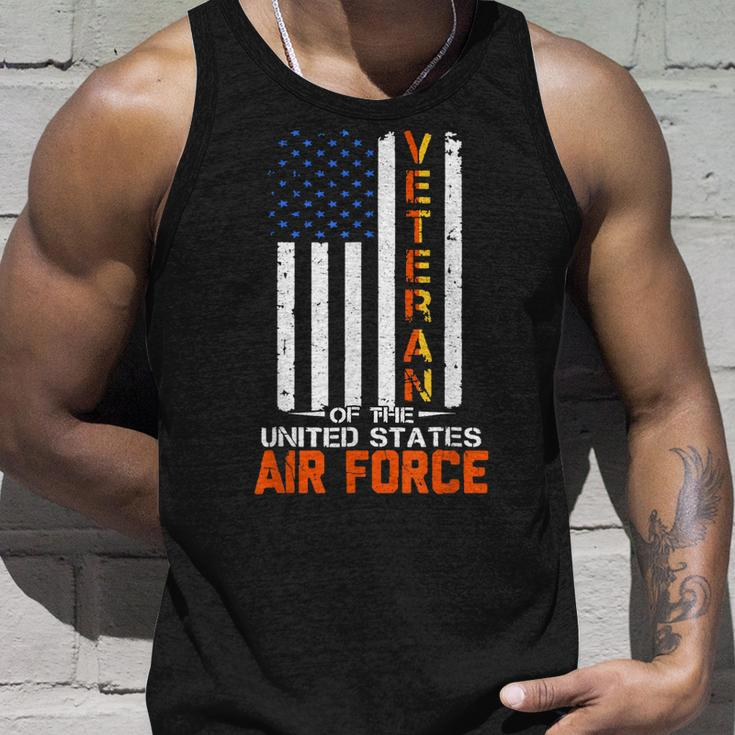 Veteran Of The United States Air Force Usaf Retro Us Flag Unisex Tank Top Gifts for Him