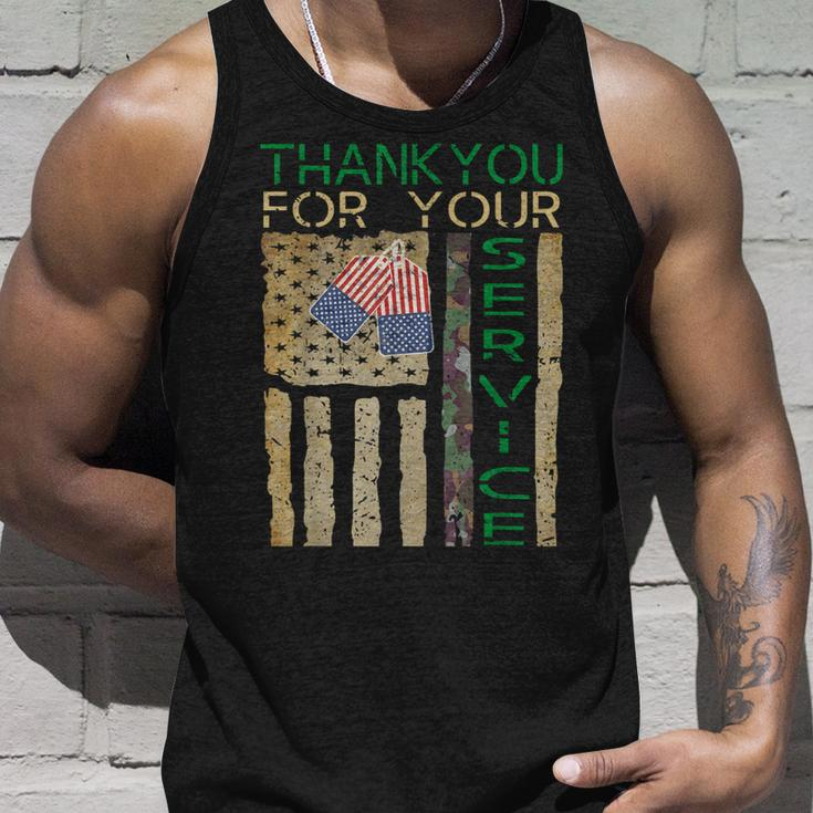 Veterans Day Thank You For Your Service Soldier Camouflage V2 Unisex Tank Top Gifts for Him