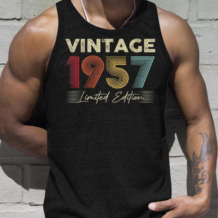 Vintage 1957 Wedding Anniversary Born In 1957 Birthday Party Unisex Tank Top Gifts for Him