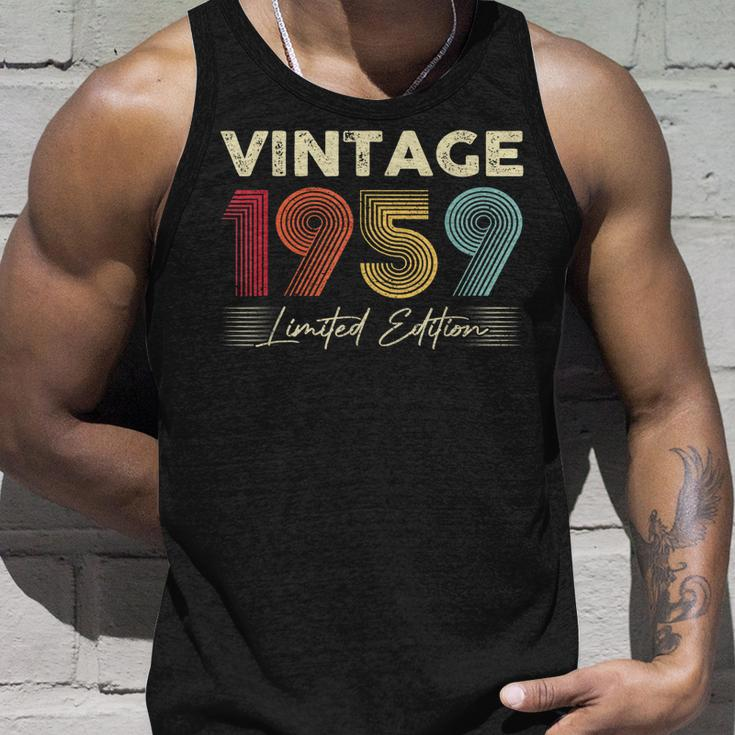 Vintage 1959 Wedding Anniversary Born In 1959 Birthday Party Unisex Tank Top Gifts for Him