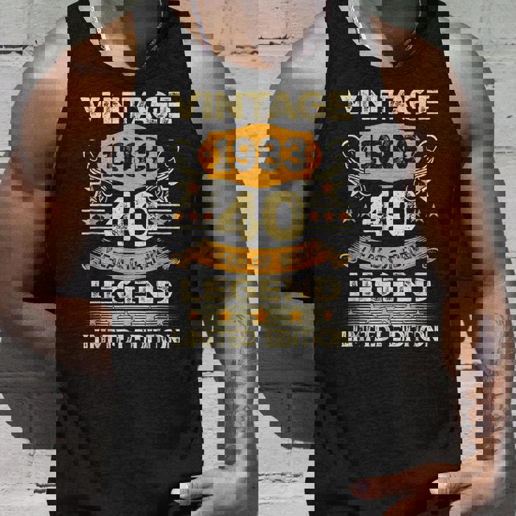 Vintage 1983 40 Year Old 40Th Birthday Mens Limited Edition Tank Top Gifts for Him