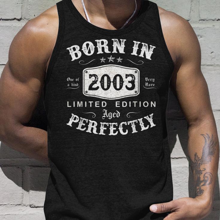 Vintage 2003 Made In 2003 20 Geburtstag Mann Frau 20 Jahre Tank Top Geschenke für Ihn