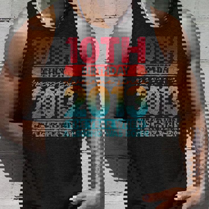 Vintage 2013 10 Year Old Limited Edition 10Th Birthday Tank Top Gifts for Him