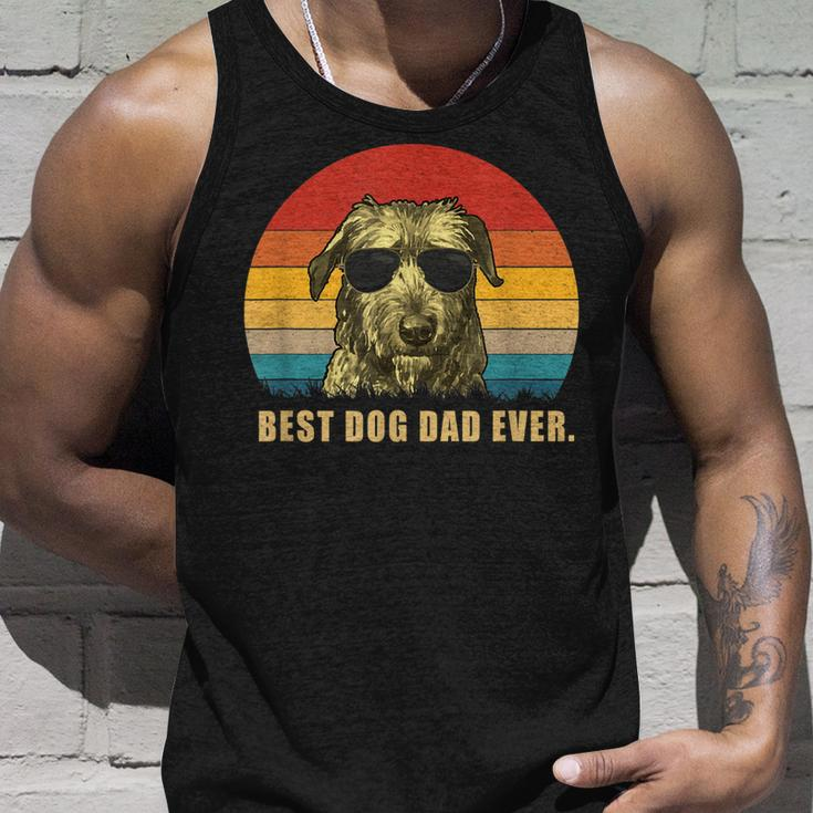 Vintage Best Dog Dad EverIrish Wolfhound Unisex Tank Top Gifts for Him