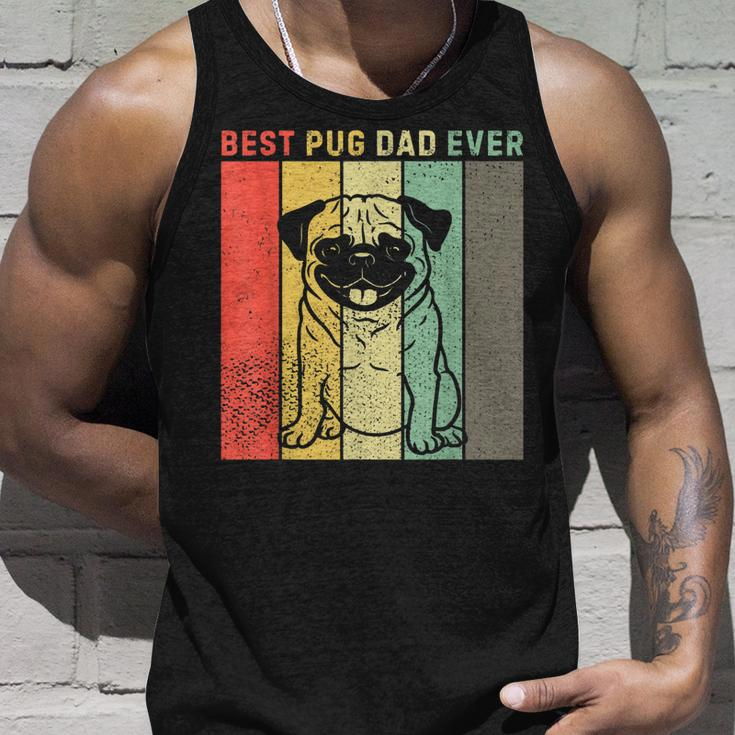 Vintage Best Pug Dog Dad Ever Gift Men Unisex Tank Top Gifts for Him