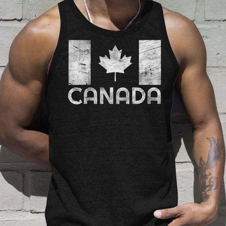 Vintage Canada Flag Shirt Canada Day V3 Unisex Tank Top Gifts for Him