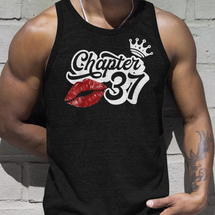 Vintage Chapter 37 Classy Lips Happy Birthday 37 Years Born Unisex Tank Top Gifts for Him
