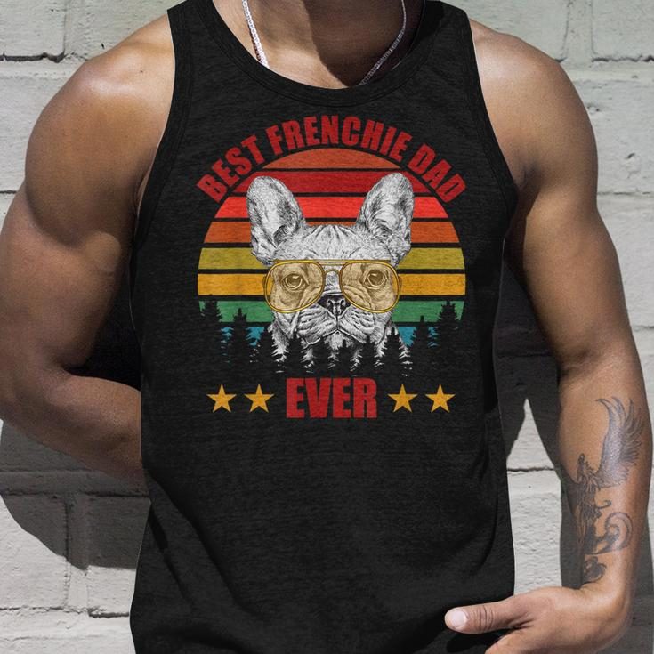 Vintage French Bulldog Best Frenchie Dad Ever Fathers Day Tank Top Gifts for Him