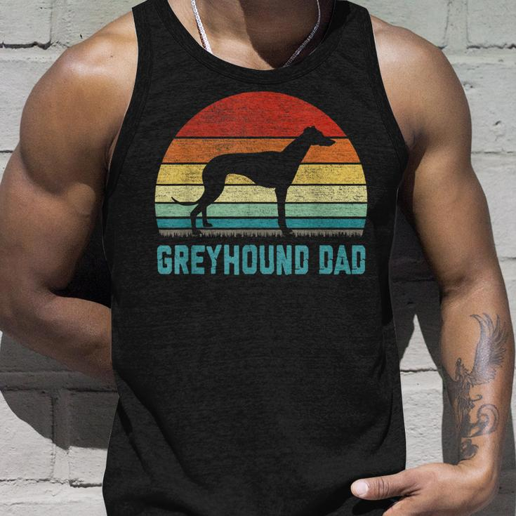Vintage Greyhound Dad - Dog Lover Unisex Tank Top Gifts for Him