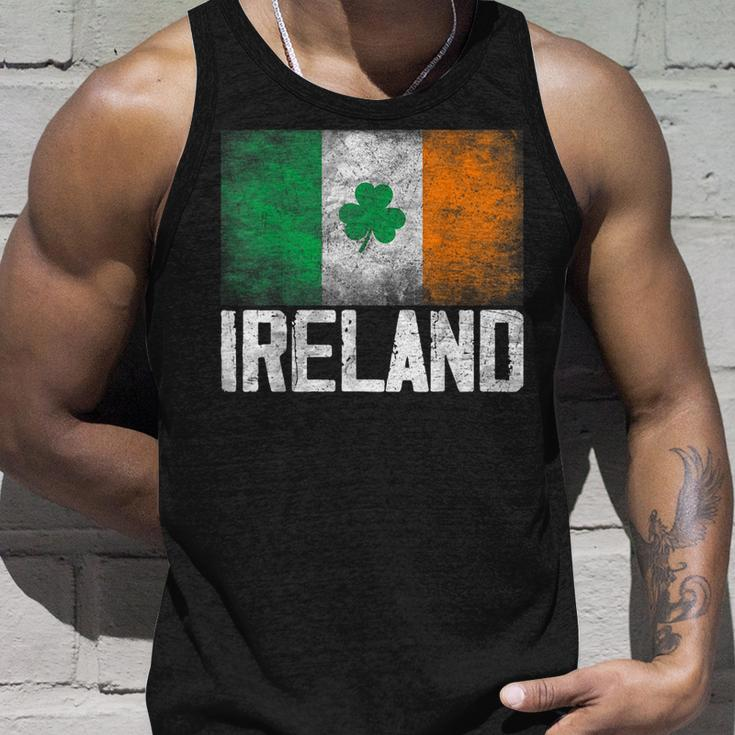 Vintage Ireland Irish Flag Green St Patricks Day Unisex Tank Top Gifts for Him