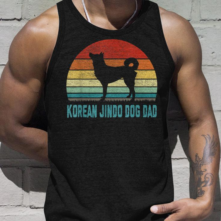 Vintage Korean Jindo Dog Dad - Dog Lover Unisex Tank Top Gifts for Him